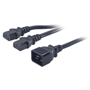 Picture of Power Cord Splitter, C20 to (2)C13, 0.5m