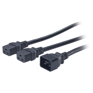 Picture of Power Cord Splitter, C20 to (2)C19, 1.8m