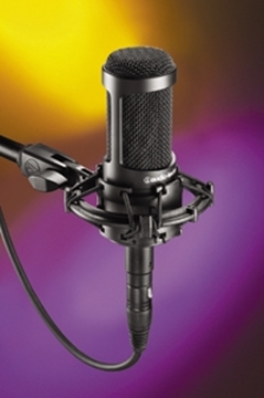 Picture of Side-address cardioid studio condenser microphone (freq. response: 20-20,000 Hz)(Fixed-charge back plate, perm. polarized)