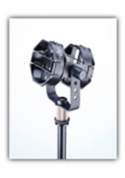 Picture of Microphone shock mount fits most tapered and cylindrical microphones (3/8"-16 and 5/8"-27 threaded stands)