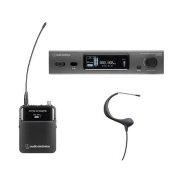Picture of Body-pack System with BP893cH MicroEarset Headworn Condenser Microphone, Black
