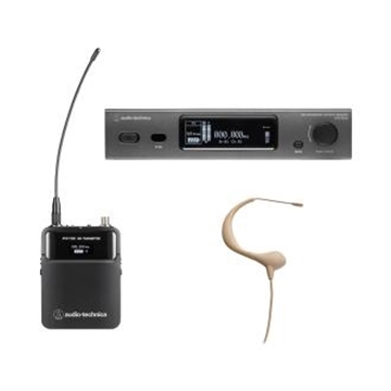 Picture of Body-pack System with BP893cH-TH MicroEarset Headworn Condenser Microphone, Beige