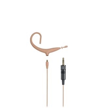 Picture of MicroSet omnidirectional condenser headworn microphone with 55" detachable cable term. with 3.5mm locking mini-plug for Sennheiser wireless, beige