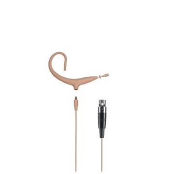 Picture of MicroSet omnidirectional condenser headworn microphone with 55" detachable cable term. with TA4F-type connector for Shure wireless, beige