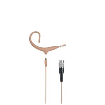 Picture of MicroSet omnidirectional condenser headworn microphone with 55" detachable cable term. with locking 4-pin connector for use with cW-style body-pack transmitter, beige