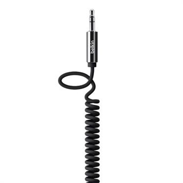 Picture of 6ft MIXIT Up Coiled Cable with 3.5mm Plug on Each End, Black