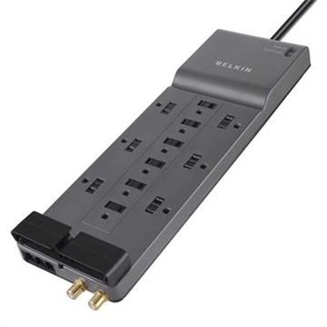 Picture of 12-outlet Surge Protector with Phone/Coax Protection, 8ft Cord