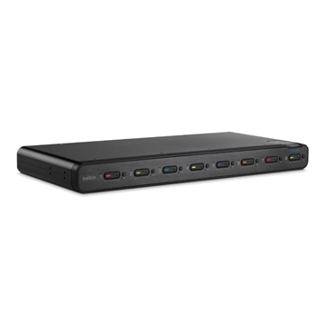 Picture of Belkin Secure DVI-I KVM Switch, 8 Port with CAC