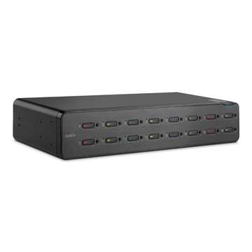 Picture of Belkin Secure DVI-I KVM Switch, 16 Port with CAC