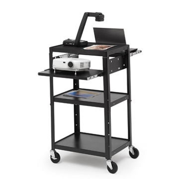 Picture of AV Notebook Cart 2 Shelves with No Electrical, 4in Casters