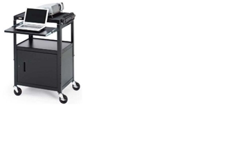Picture of Adjustable Projector Cart with Cabinet, Electrical Unit  5" Caster