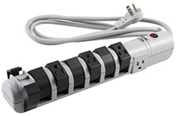 Picture of Rotating Power Strip, 8 Outlets, 6" Cord