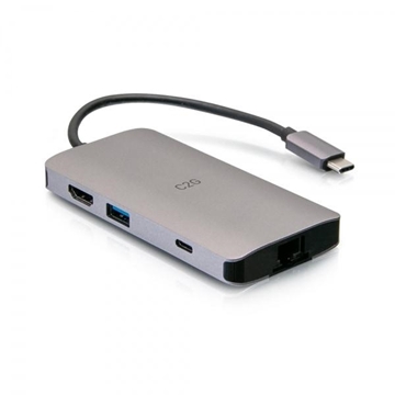 Picture of USB-C Mini Dock with HDMI, 2x USB-A, Ethernet, SD Card Reader and USB-C Power Delivery up to 100 W - 4K 30 Hz