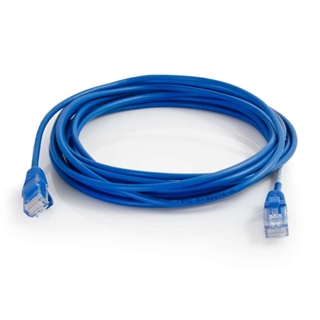 Picture of 0.5ft Cat5e Snagless Unshielded (UTP) Slim Network Patch Cable, Blue