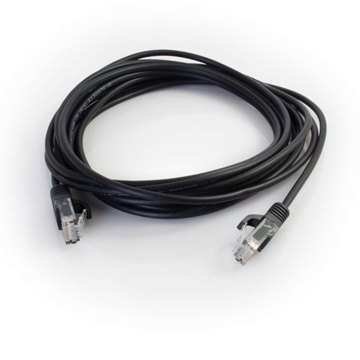 Picture of 0.5ft Cat5e Snagless Unshielded (UTP) Slim Network Patch Cable, Black