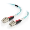 Picture of 0.5m LC-SC OM4 Duplex Multimode PVC Fiber Optic Cable