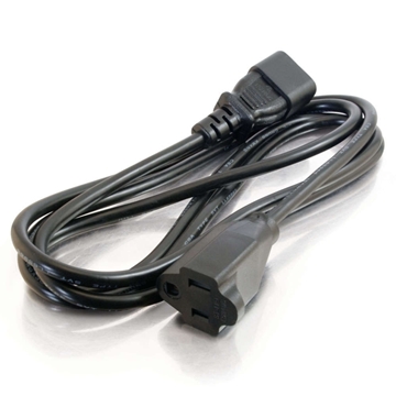 Picture of 15ft 18 AWG Monitor Power Adapter Cord (IEC320C14 to NEMA 5-15R)