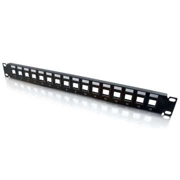 Picture of 16-port Blank Keystone/Multimedia Patch Panel