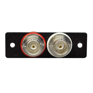 Picture of Wiremold Audio/Video Interface Plate with BNC Female to Female Barrels
