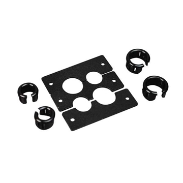Picture of Wiremold Audio/Video Interface Plate with Cable Kit, 4 Openings