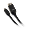 Picture of 1 ft USB-C to DisplayPort Adapter Cable 4K 30 Hz, Black