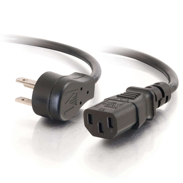 Picture of 1.5ft 18AWG Universal Flat Panel Power Cord (NEMA 5-15P to IEC320C13)