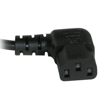 Picture of 10ft 18AWG Universal Right Angle Power Cord (NEMA 5-15P to IEC320C13R)