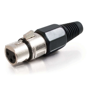 Picture of XLR Female Inline Connector with Solder Contacts
