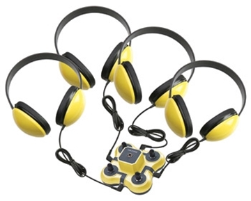 Picture of Yellow 4-position Listening First Listening Center