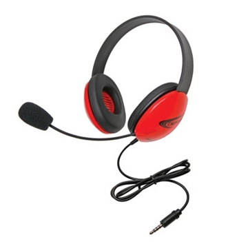 Picture of Listening First Stereo Headset with To Go Plug, Red