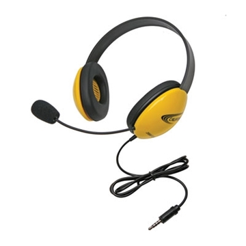 Picture of Listening First Stereo Headset with To Go Plug, Yellow