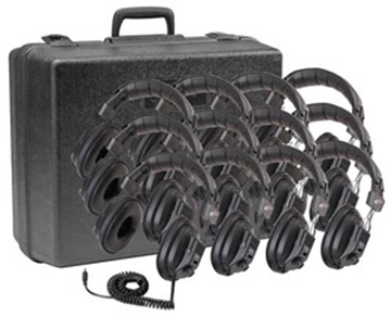 Picture of Classroom Pack of Twelve Switchable Stereo/Mono Headphones