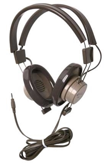 Picture of 1/4" Mono Plug Binaural Headphone, Gray/Beige