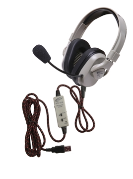 Picture of Wired Mac and PC Compatible Stereo Headset with Standard Cord and USB