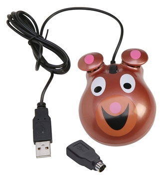Picture of Bear-themed Optical Computer Mouse