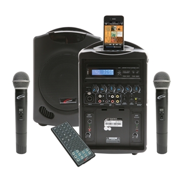 Picture of Wireless iPhone/iPodPA with 2 Handheld Wireless Microphones