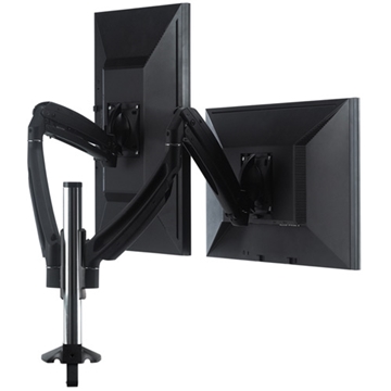 Picture of Dual Monitor Dynamic Column Mount, 20.6" Extension, Black