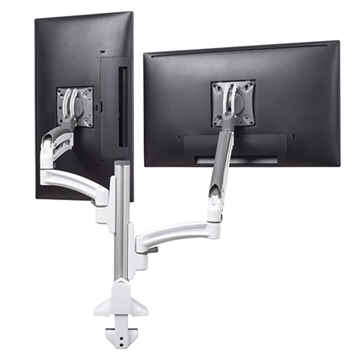 Picture of Kontour K1C Dual Monitor Dynamic Column Mount, Reduced Height, White