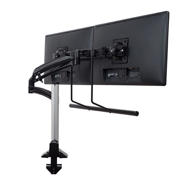 Picture of Dual-monitor Array Kontour K1C Dynamic Column Mount, Black