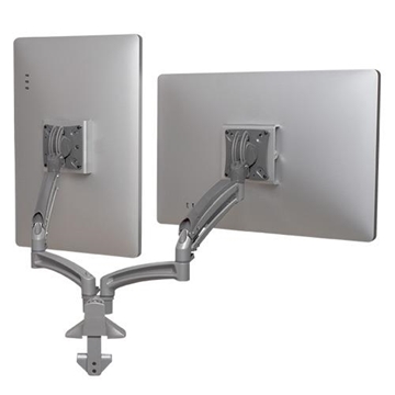 Picture of Kontour K1D Dual Monitor Dynamic Desk Mount, Reduced Height, White