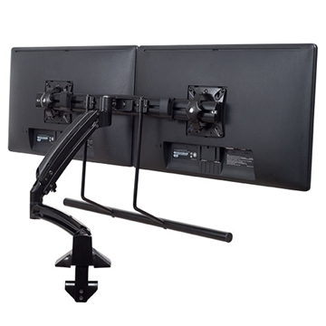 Picture of Kontour Dynamic Desk Mount, Dual Monitor Array, Reduced Height, Black