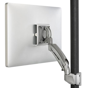 Picture of Single Monitor Dynamic Display Pole Mount, 12.69" Extension, Silver