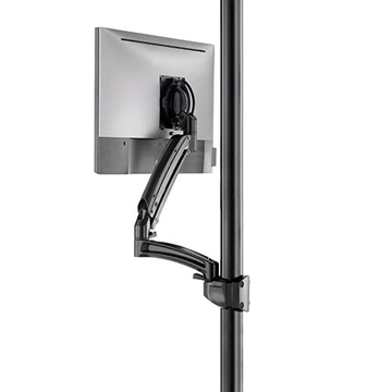 Picture of Kontour K1P Dynamic 1 Monitor Reduced Height Pole Mount, Black