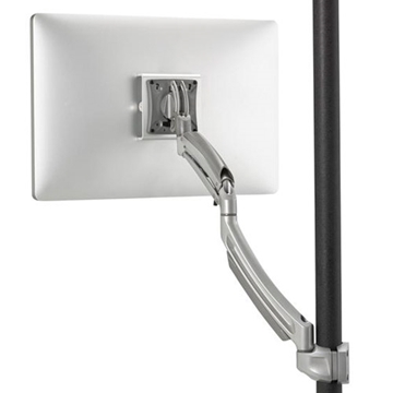 Picture of Single Monitor Dynamic Display Pole Mount, 19.44" Extension, Silver