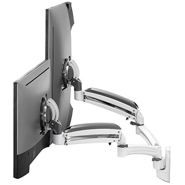 Picture of Kontour K1W Dynamic Wall Mount Reduced Height, 2 Monitors, White