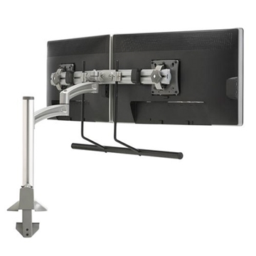 Picture of Dual Monitor Array Articulating Column Display Mount, 19.66" Extension, Silver