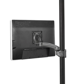 Picture of Single Monitor K2P Articulating Pole Display Mount, Black