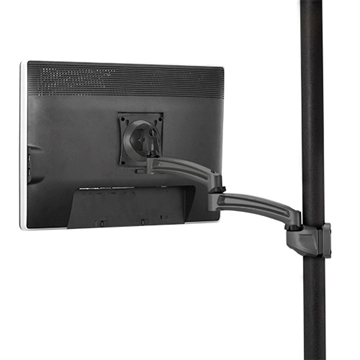 Picture of Single Monitor K2P Articulating Pole Display Mount, 16.6" Extension, Black