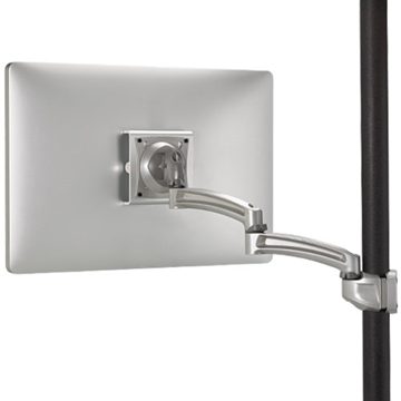 Picture of Single Monitor K2P Articulating Pole Display Mount, 16.6" Extension, Silver