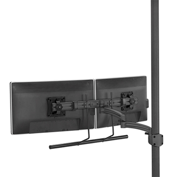 Picture of Dual Monitor K2P Articulating Pole Display Array Mount, Black